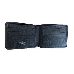 Louis Vuitton Black Leather Wallet